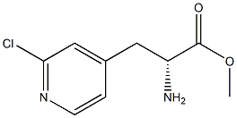 METHYL (2R)-2-AMINO-3-(2-CHLORO(4-PYRIDYL))PROPANOATE Structure
