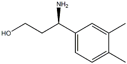 (3R)-3-AMINO-3-(3,4-DIMETHYLPHENYL)PROPAN-1-OL,1213164-26-1,结构式