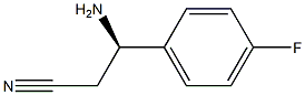 (3R)-3-AMINO-3-(4-FLUOROPHENYL)PROPANENITRILE Structure