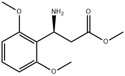 METHYL (3S)-3-AMINO-3-(2,6-DIMETHOXYPHENYL)PROPANOATE Structure