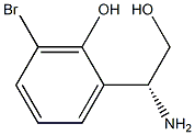 2-((1R)-1-AMINO-2-HYDROXYETHYL)-6-BROMOPHENOL Structure