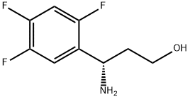 (3S)-3-AMINO-3-(2,4,5-TRIFLUOROPHENYL)PROPAN-1-OL Structure