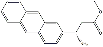 METHYL (3S)-3-AMINO-3-(2-ANTHRYL)PROPANOATE 结构式