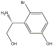(R)-3-(1-氨基-2-羟乙基)-4-溴苯酚, 1213490-01-7, 结构式