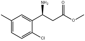 METHYL (3S)-3-AMINO-3-(2-CHLORO-5-METHYLPHENYL)PROPANOATE Structure