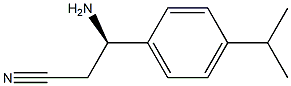 (3R)-3-AMINO-3-[4-(METHYLETHYL)PHENYL]PROPANENITRILE,1213518-31-0,结构式