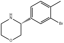 (3R)-3-(3-BROMO-4-METHYLPHENYL)MORPHOLINE Struktur