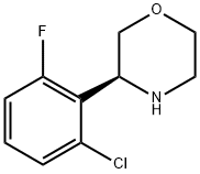 (3S)-3-(2-CHLORO-6-FLUOROPHENYL)MORPHOLINE Structure