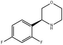 (3S)-3-(2,4-DIFLUOROPHENYL)MORPHOLINE,1213606-56-4,结构式