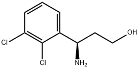 (3R)-3-AMINO-3-(2,3-DICHLOROPHENYL)PROPAN-1-OL 结构式