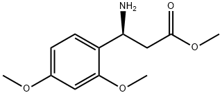 METHYL (3S)-3-AMINO-3-(2,4-DIMETHOXYPHENYL)PROPANOATE 结构式