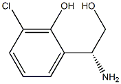 2-((1R)-1-AMINO-2-HYDROXYETHYL)-6-CHLOROPHENOL Struktur