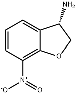 (3S)-7-NITRO-2,3-DIHYDROBENZO[B]FURAN-3-YLAMINE 结构式