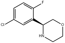 (3S)-3-(5-CHLORO-2-FLUOROPHENYL)MORPHOLINE,1213947-80-8,结构式