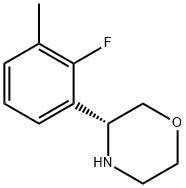 (3R)-3-(2-FLUORO-3-METHYLPHENYL)MORPHOLINE Struktur