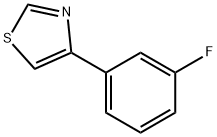 4-(3-Fluorophenyl)thiazole Struktur