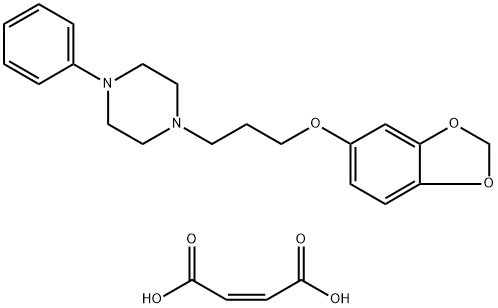 1-[3-(3,4-Methylenedioxyphenoxy)propyl]-4-phenyl-piperazine maleate Struktur