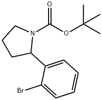 tert-butyl 2-(2-bromophenyl)pyrrolidine-1-carboxylate Struktur