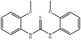 N,N'-Bis(2-methoxyphenyl)thiourea Struktur