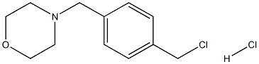 4-(4-(chloromethyl)benzyl)morpholine hydrochloride Structure