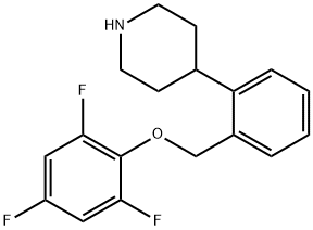 4-(2-(2,4,6-Trifluorophenoxymethyl)phenyl)piperidine Struktur