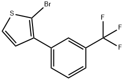 2-Bromo-3-(3-trifluoromethylphenyl)thiophene Structure