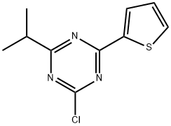 2-Chloro-4-(iso-propyl)-6-(2-thienyl)-1,3,5-triazine Struktur