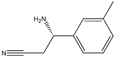 (3S)-3-AMINO-3-(3-METHYLPHENYL)PROPANENITRILE Struktur