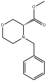 Methyl (R)-4-Benzyl-3-morpholinecarboxylate Structure