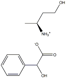(2R)-4-hydroxybutan-2-aminium (2S)-hydroxy(phenyl)acetate Structure