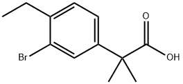 2-(3-bromo-4-ethylphenyl)-2-methylpropanoic acid Structure