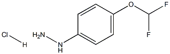[4-(difluoromethoxy)phenyl]hydrazine hydrochloride Structure
