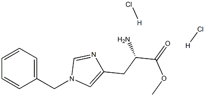 (S)-methyl 2-amino-3-(1-benzyl-1H-imidazol-4-yl)propanoate dihydrochloride Structure