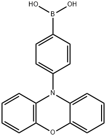 (4-(10H-phenoxazin-10-yl)phenyl)boronic acid Struktur