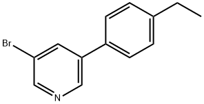 3-Bromo-5-(4-ethylphenyl)pyridine 结构式