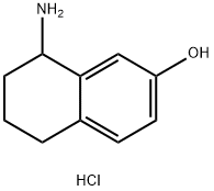 8-AMINO-5,6,7,8-TETRA HYDRONAPHTHALEN-2-OL HYDROCHLORIDE, 1246210-77-4, 结构式