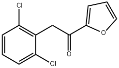 2-(2,6-二氯苯基)-1-(呋喃-2-基)乙烷-1-酮 结构式