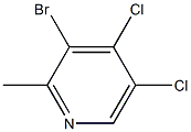 3-溴-4,5-二氯-2-甲基吡啶, 1247348-79-3, 结构式