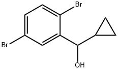 cyclopropyl(2,5-dibromophenyl)methanol,1247775-00-3,结构式