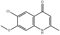 6-chloro-7-methoxy-2-methylquinolin-4(1H)-one Struktur