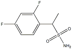 1-(2,4-二氟苯基)乙烷-1-磺酰胺, 1248618-04-3, 结构式