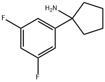 1-(3,5-二氟苯基)环戊胺,1249149-83-4,结构式
