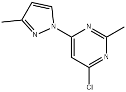 4-chloro-2-methyl-6-(1H-3-methylpyrozol-1-yl)pyrimidine|