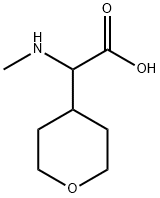 2-(methylamino)-2-(oxan-4-yl)acetic acid Struktur