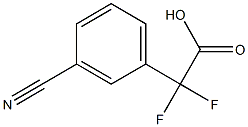 2-(3-氰基苯基)-2,2-二氟乙酸, 1249974-01-3, 结构式
