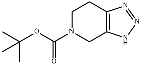 3,4,6,7-Tetrahydro-[1,2,3]triazolo[4,5-c]pyridine-5-carboxylic acid tert-butyl ester Structure