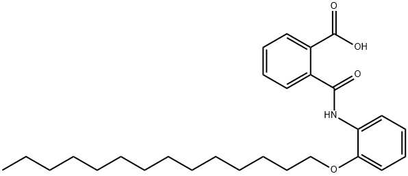 2-[[[2-(Tetradecyl)phenyl]amino]carbonyl]benzoic acid Struktur