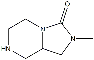 2-methylhexahydroimidazo[1,5-a]pyrazin-3(2H)-one Structure