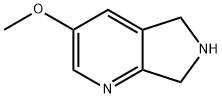 3-Methoxy-6,7-dihydro-5H-pyrrolo[3,4-b]pyridine Struktur