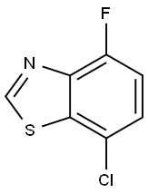 7-chloro-4-fluoro-1,3-benzothiazole Struktur